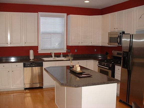 Large kitchen with stainless steel appliances