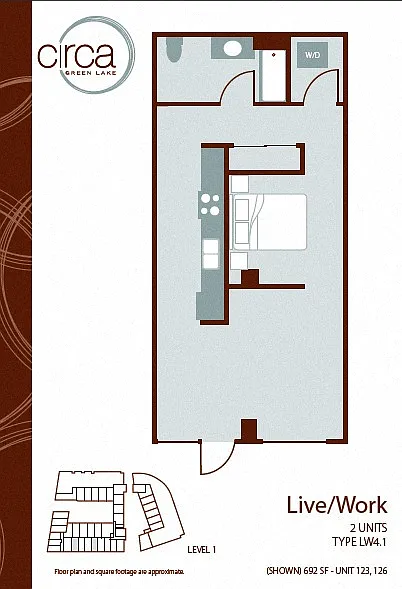 Floor plan Live/Work LW4.1