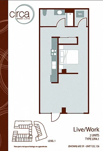 Floor plan Live/Work LW4.1