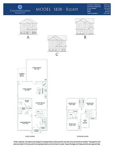 Floor plan 4 Bedrooms and 2 bathrooms