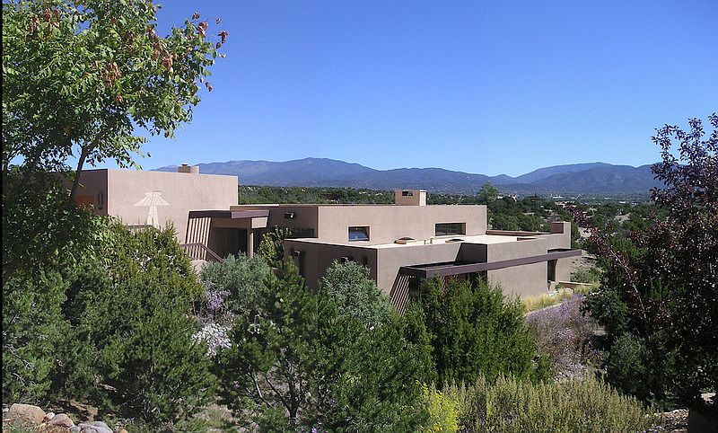 The Sundial House, looking northeast
						:
						This view shows the general character of the house, with its eponymous sundial.