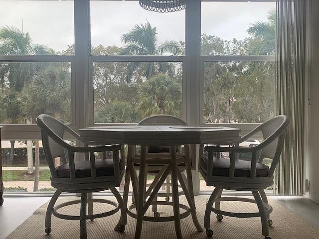 Morning coffee with a view on enclosed lanai