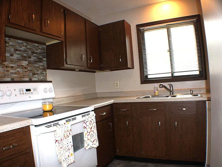 Kitchen in the front of the main level.