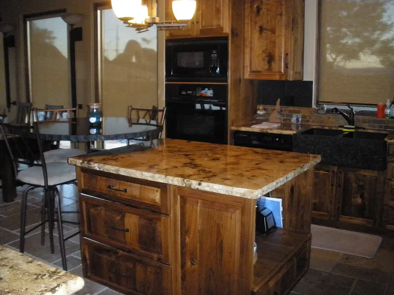 another view of kitchen and farmer sink