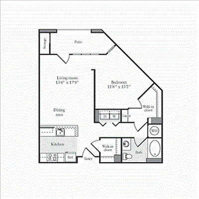 Floor plan Studio D