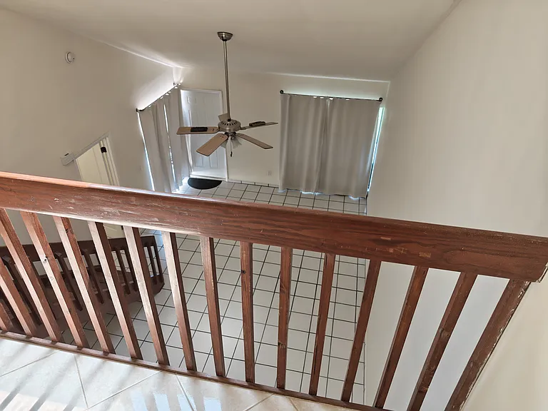 view from 2nd floor living area