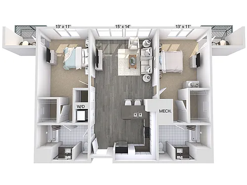 Floor plan B2-1079-mod-pen