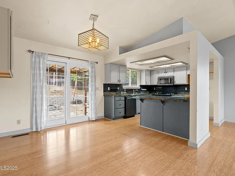 Dinning Area and Kitchen
Double Doors to Patio