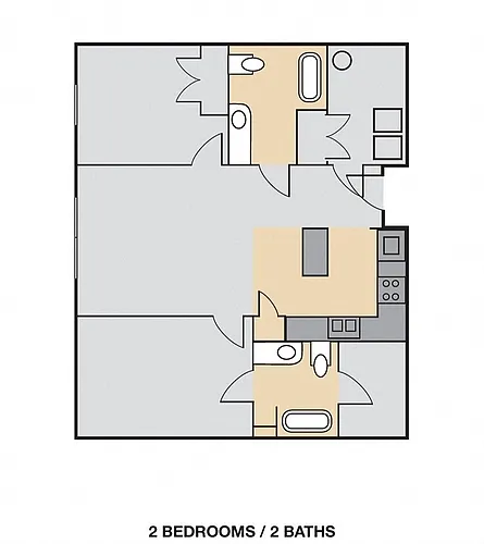 Floor plan 2 Bedroom