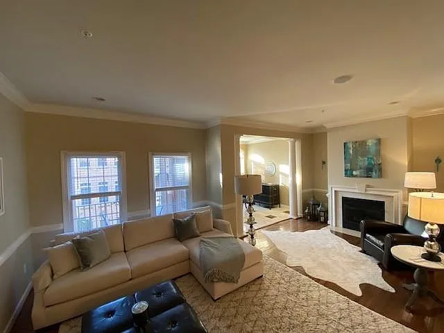Living room and sunroom