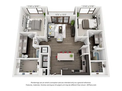 Floor plan B3