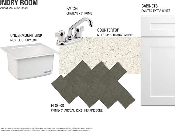 Lauren II F Laundry room selection sheet