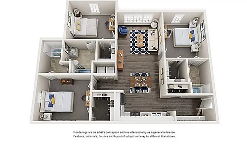 Floor plan 3 Bedroom - Premium