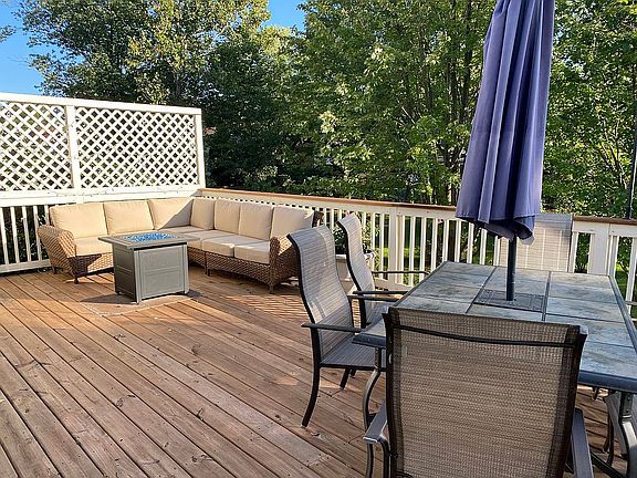 Deck with Privacy wall.