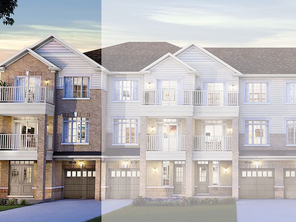 Exterior Grand style A new home at Pinehurst in Paris, Ontario by Brookfield Residential.