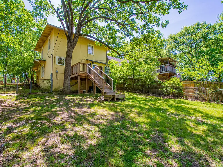 Backyard fully fenced