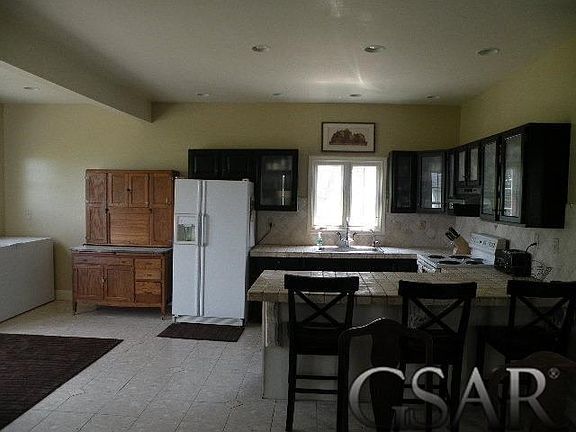 Bar area with ceramic countertops