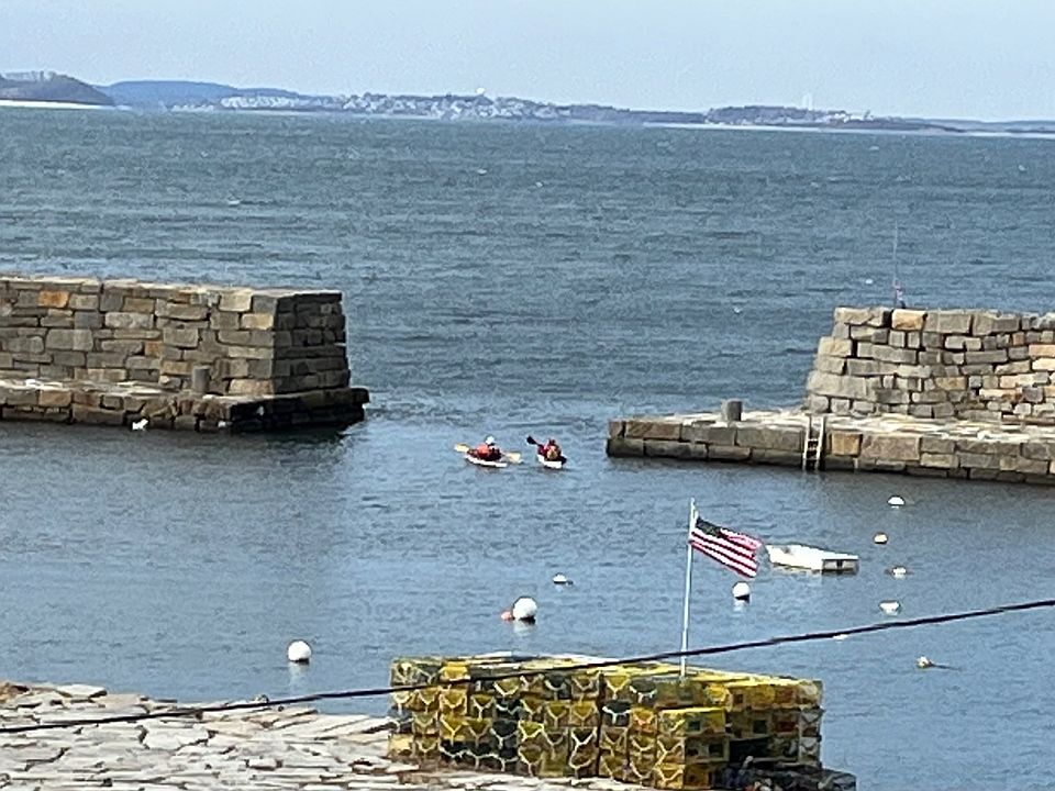 The view of the breakwater from the living room and master BR