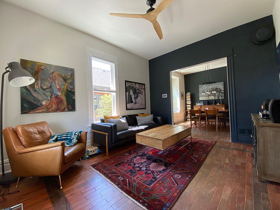 living room and dining room after cosmetic upgrades