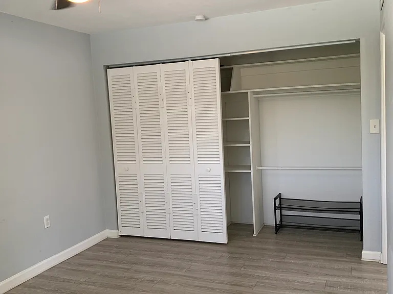 Bedroom 1 -Large closet with shelves