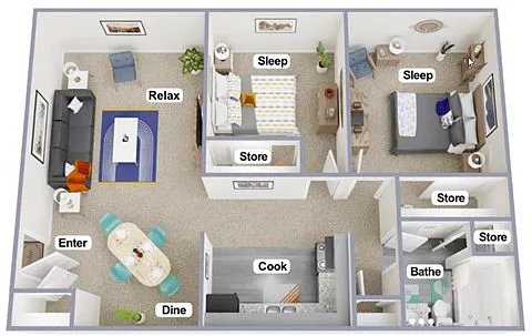 Floor plan Maple 2