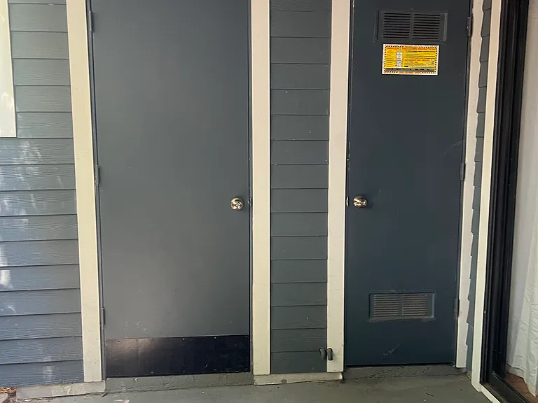 Storage closet and water heater closet