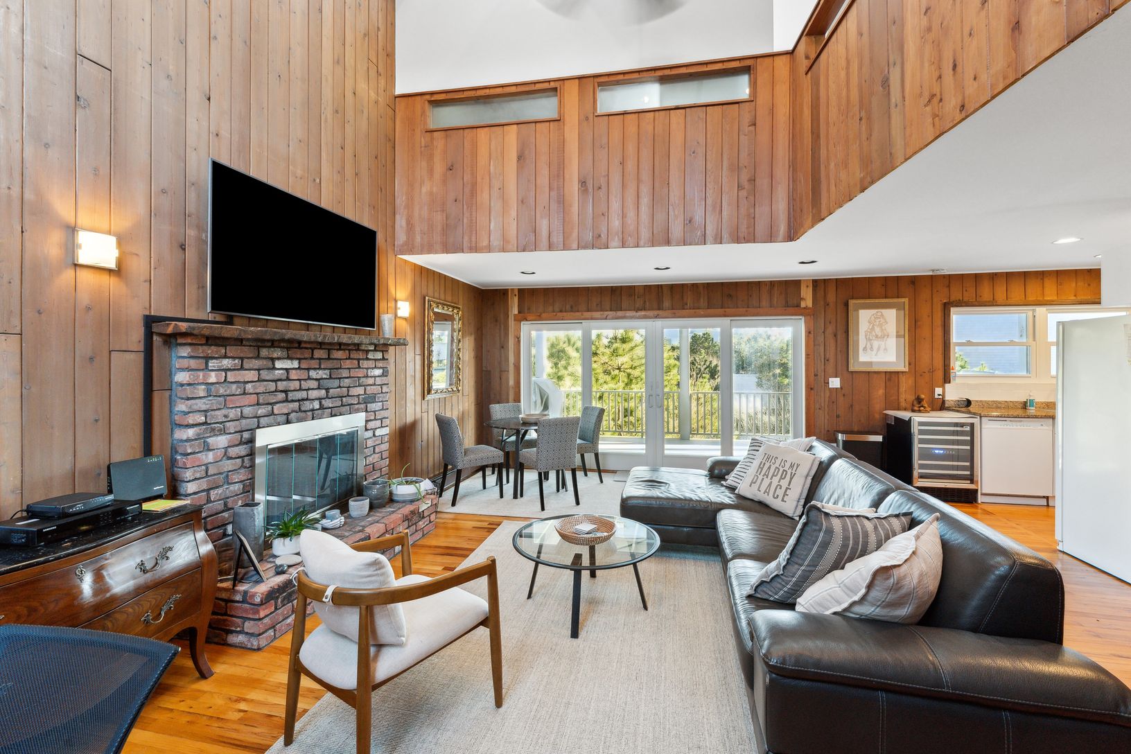 double height living room