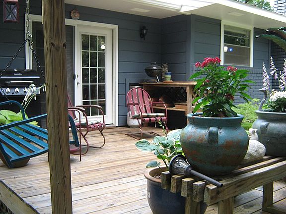 Deck off sunroom