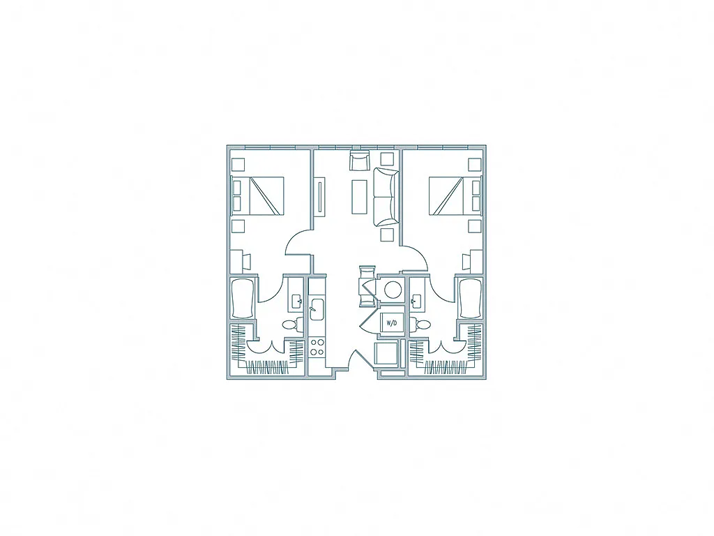Floor plan 2BR-A