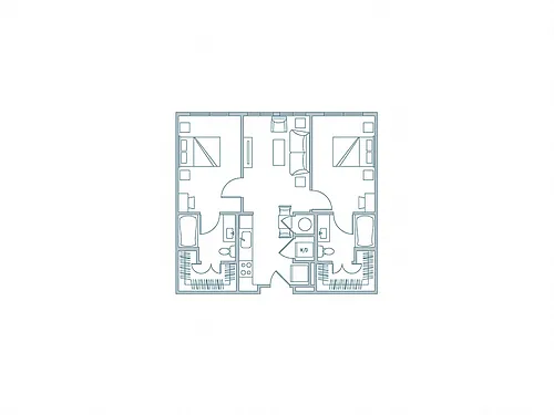 Floor plan 2BR-A