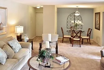 2 Bedroom 947 SF - Living / Dining Room Area