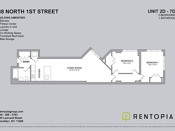 2nd image of 88 N 1st St #3D