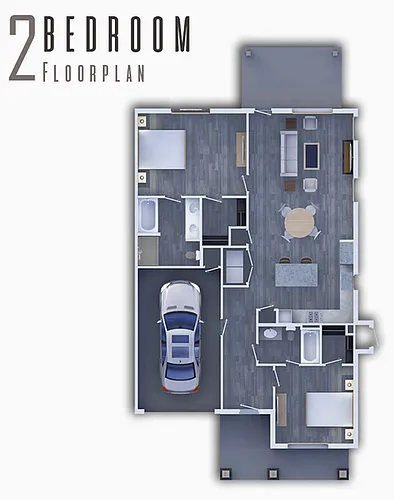 Floor plan 2x2 Pool View