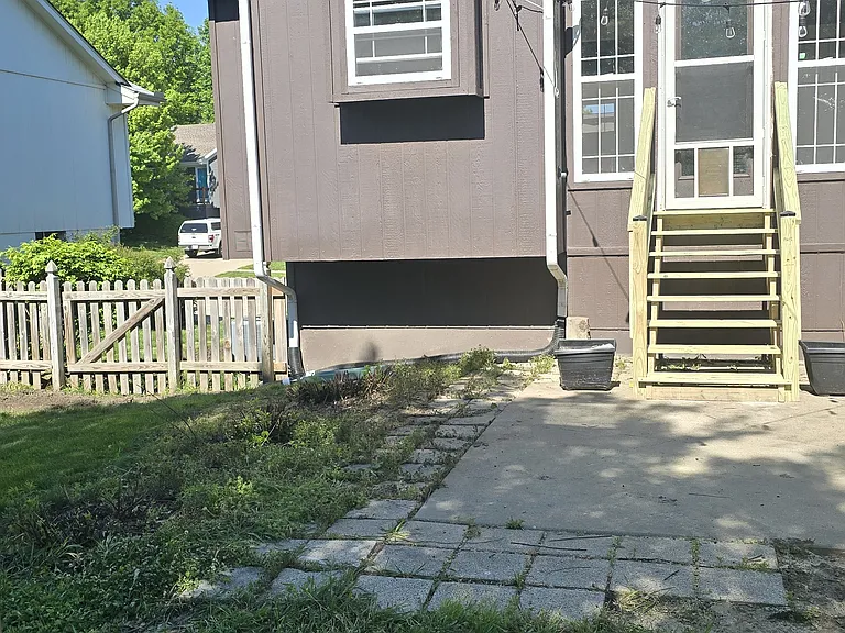 Backyard patio