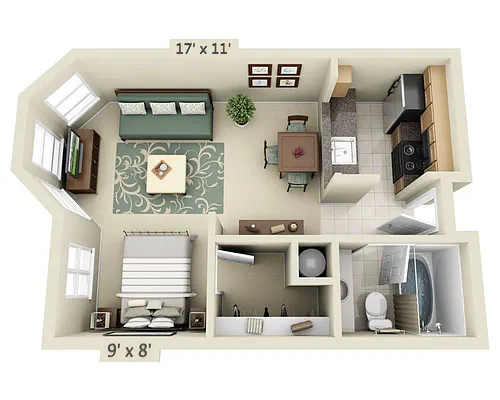 Floor plan Ellis (E1A)