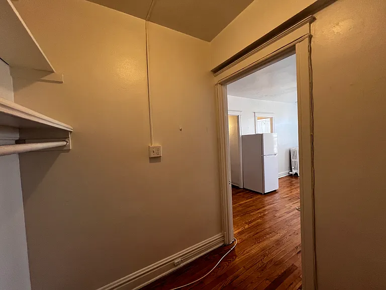View from inside the walk-in closet.
