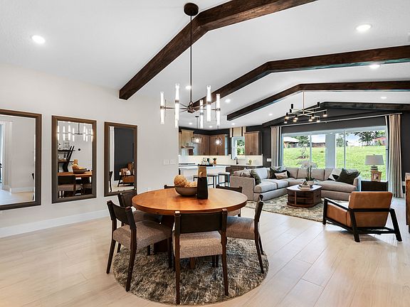 Dining Room and Wood Beams