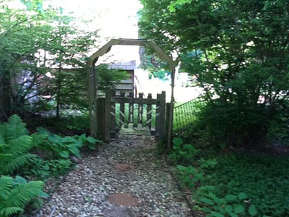 Path to backyard