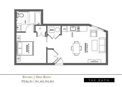 Floor plan Studio