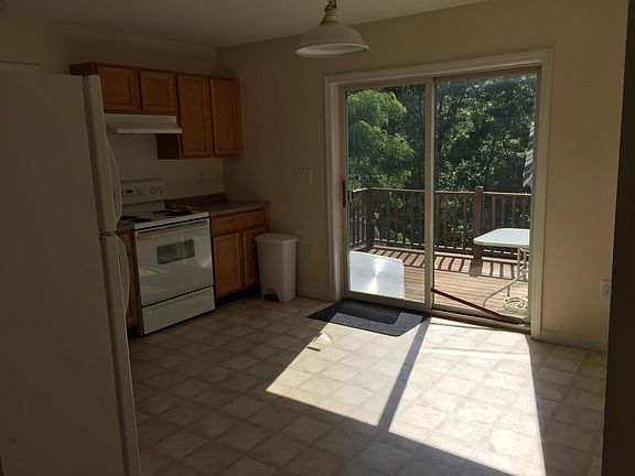 Kitchen walk in to Sunny deck. Can watch Worcester Fireworks