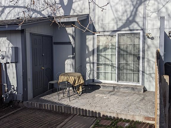 Rear patio View from gated entrance.