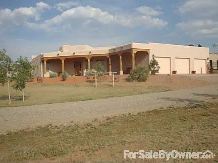 Front View 3 Car Garage