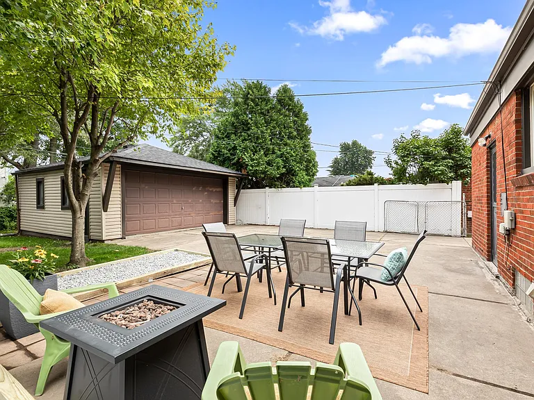 The fire pit is the perfect place to gather around and roast marshmallows.