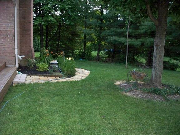 Back yard when we lived there.