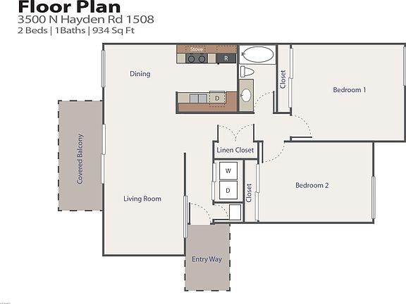 Floor Plan [Photo] 3500 N Hayden Rd 1508