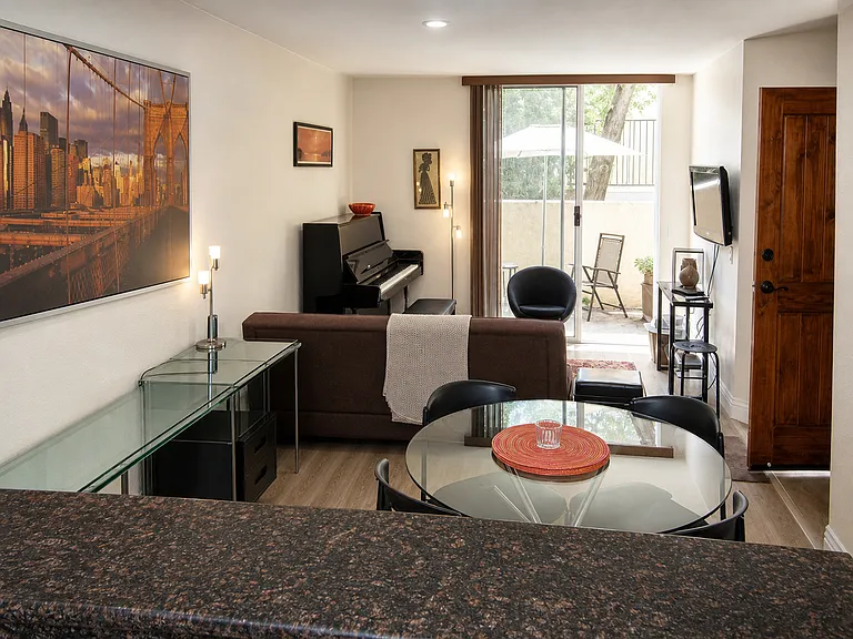 Old picture of the living room (before A/C + recessed lighting upgrade)