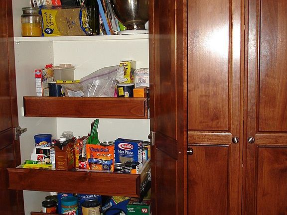 Pull-outs in kitchen.