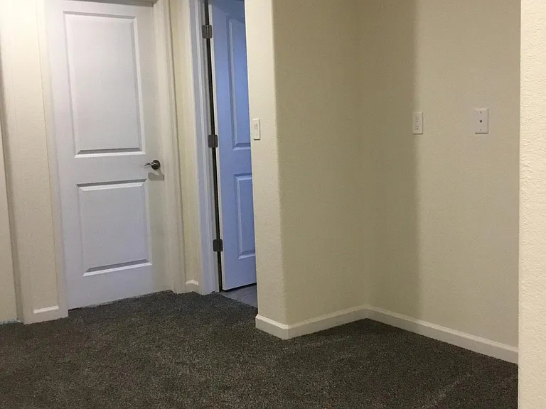 Open hallway with niche set up for homework/work computer area