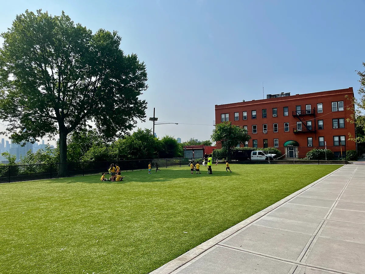 Photo 1 of 21 - 274 Ogden Ave #1 - Jersey City, NJ park looking toward building - 274 Ogden Ave #1