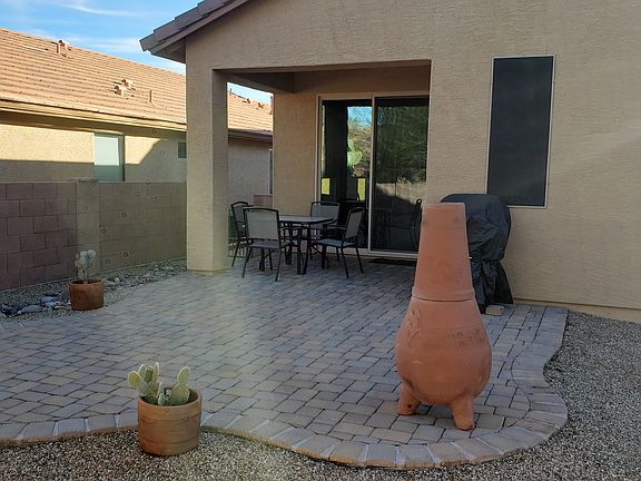 Patio, rear porch